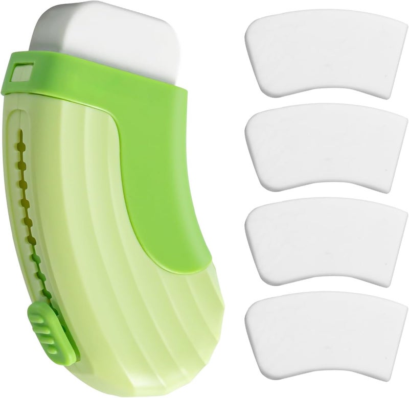 Pidada 4+1 Pack Rubber Erasers Sliding Retractable Eraser, Large White Erasers for School Office Art Drawing Pencil Eraser for Kids- Green - Image 1